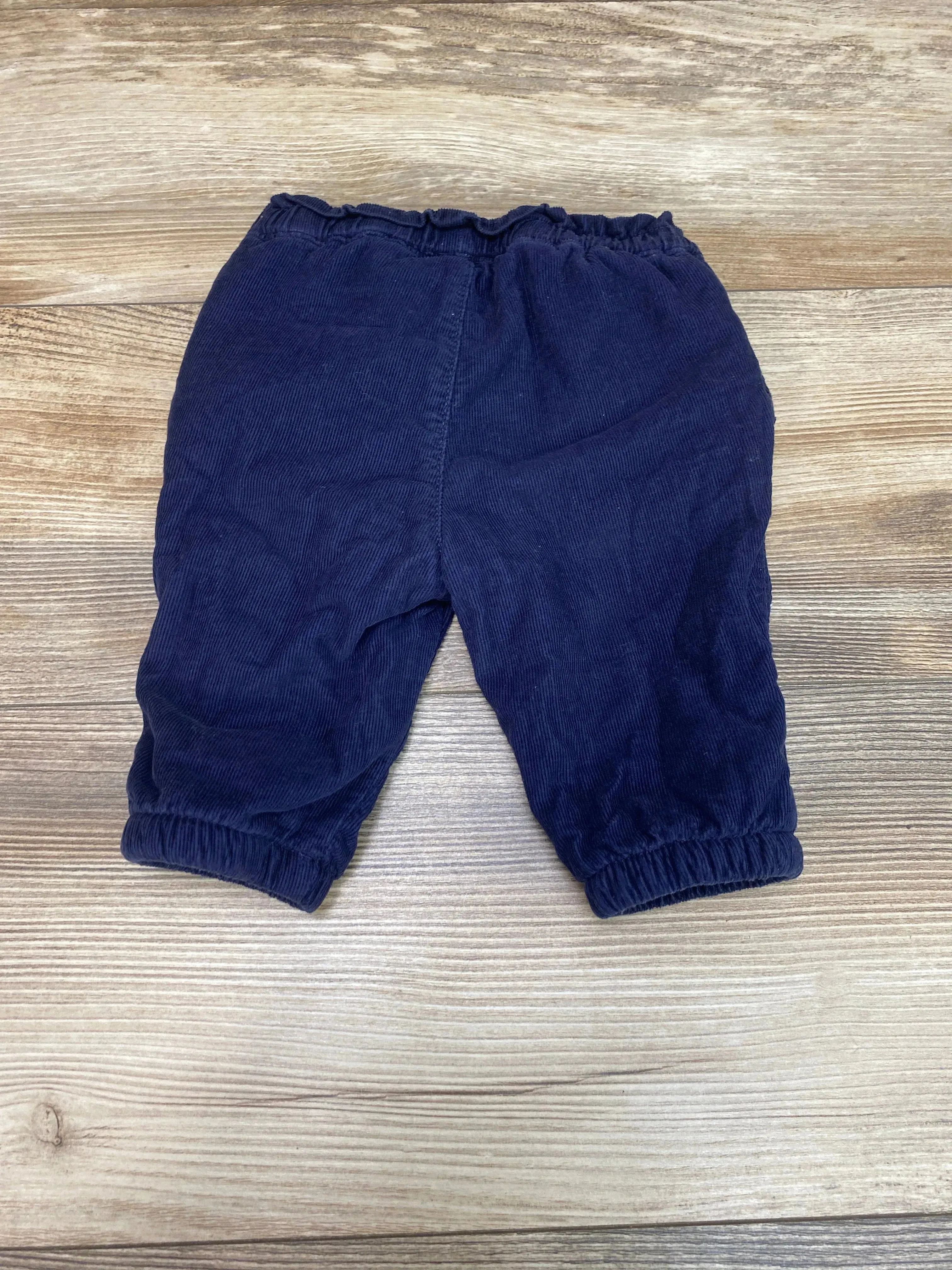 Baby Gap Fleece Lined Corduroy Pants Navy sz 3-6m