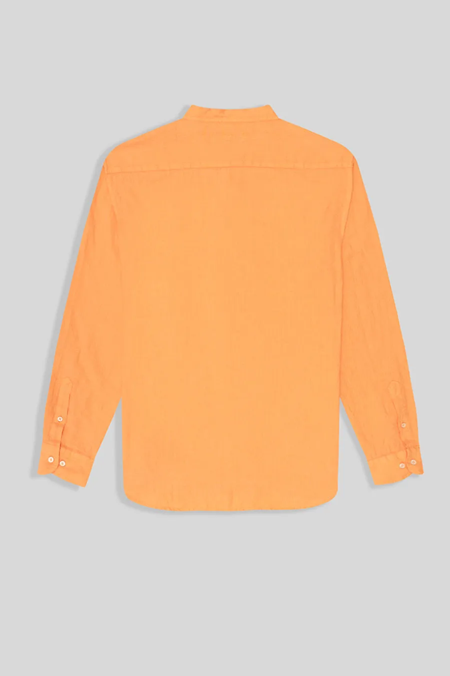 basic linen shirt mao collar orange