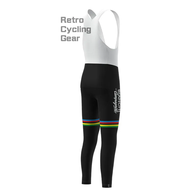 Bianchi Stripe Fleece Retro Cycling Pants