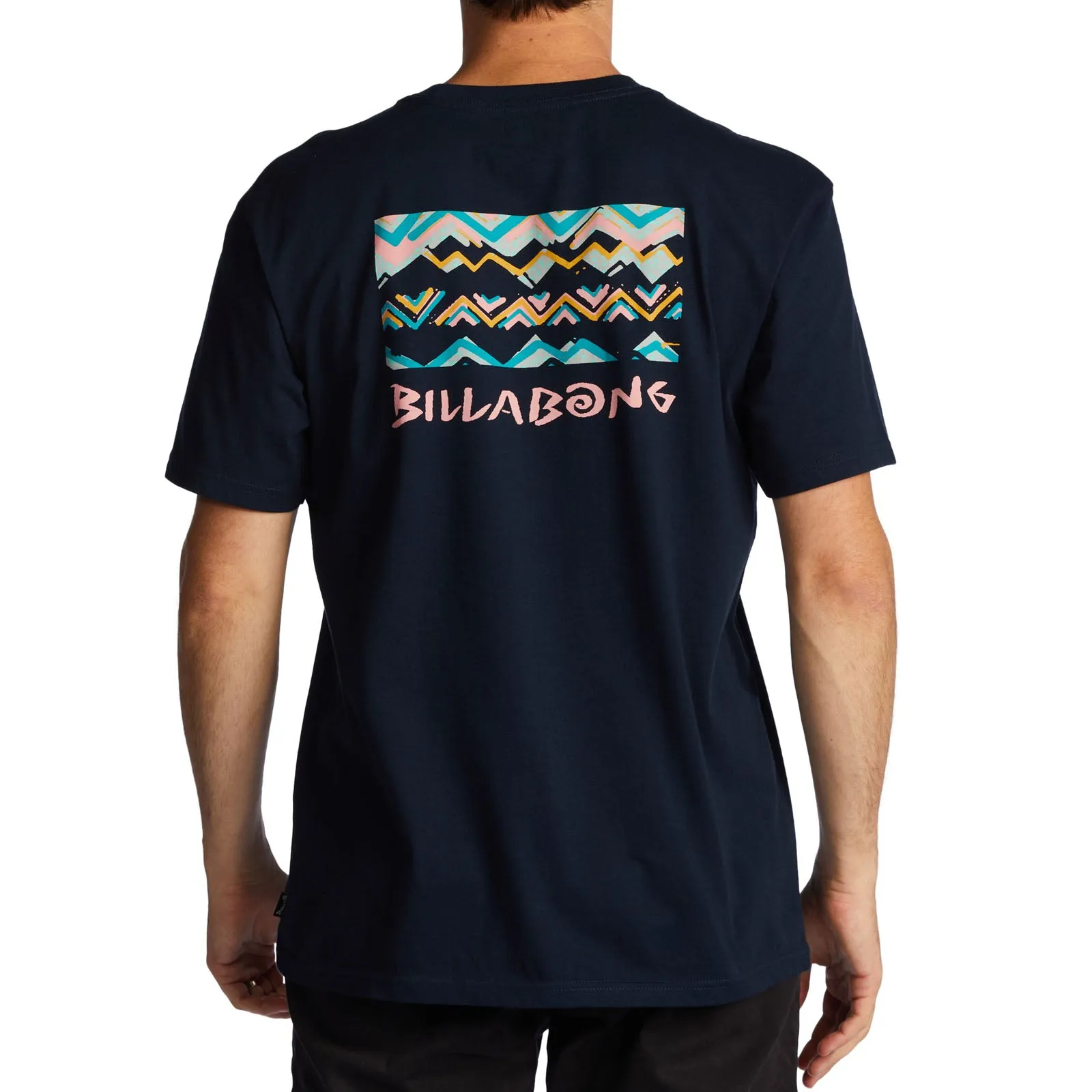 Billabong Mens Segment Crew Neck Cotton T-Shirt - Navy