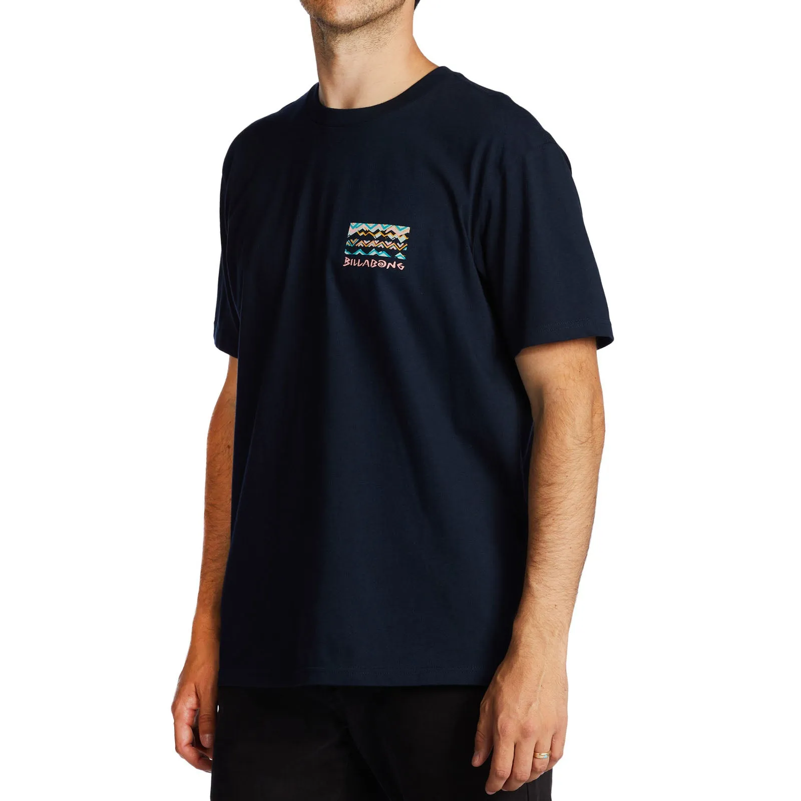 Billabong Mens Segment Crew Neck Cotton T-Shirt - Navy