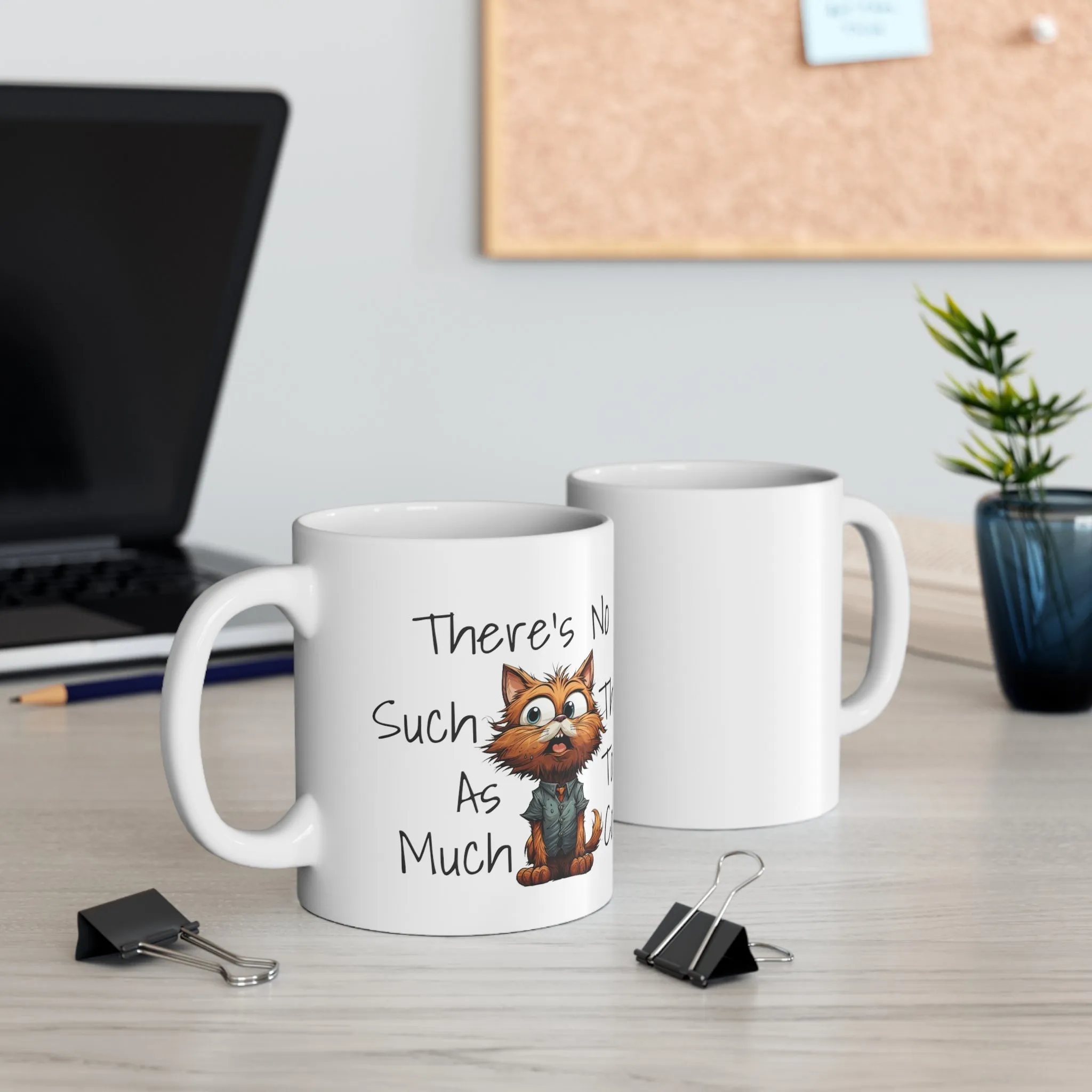 Caffeine Cat Ceramic Mug 11oz. Funny Mug. Perfect Gift For Cat Lover Cat Mom Cat Dat. Gift For Mom Gift for Dad Gift For Animal Lover