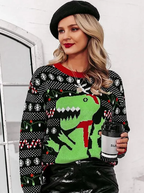 Cozy Snowflake Wonderland Christmas Sweater - Women's Festive Winter Fashion