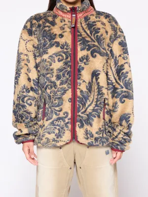 Damask Zip-up Fleece