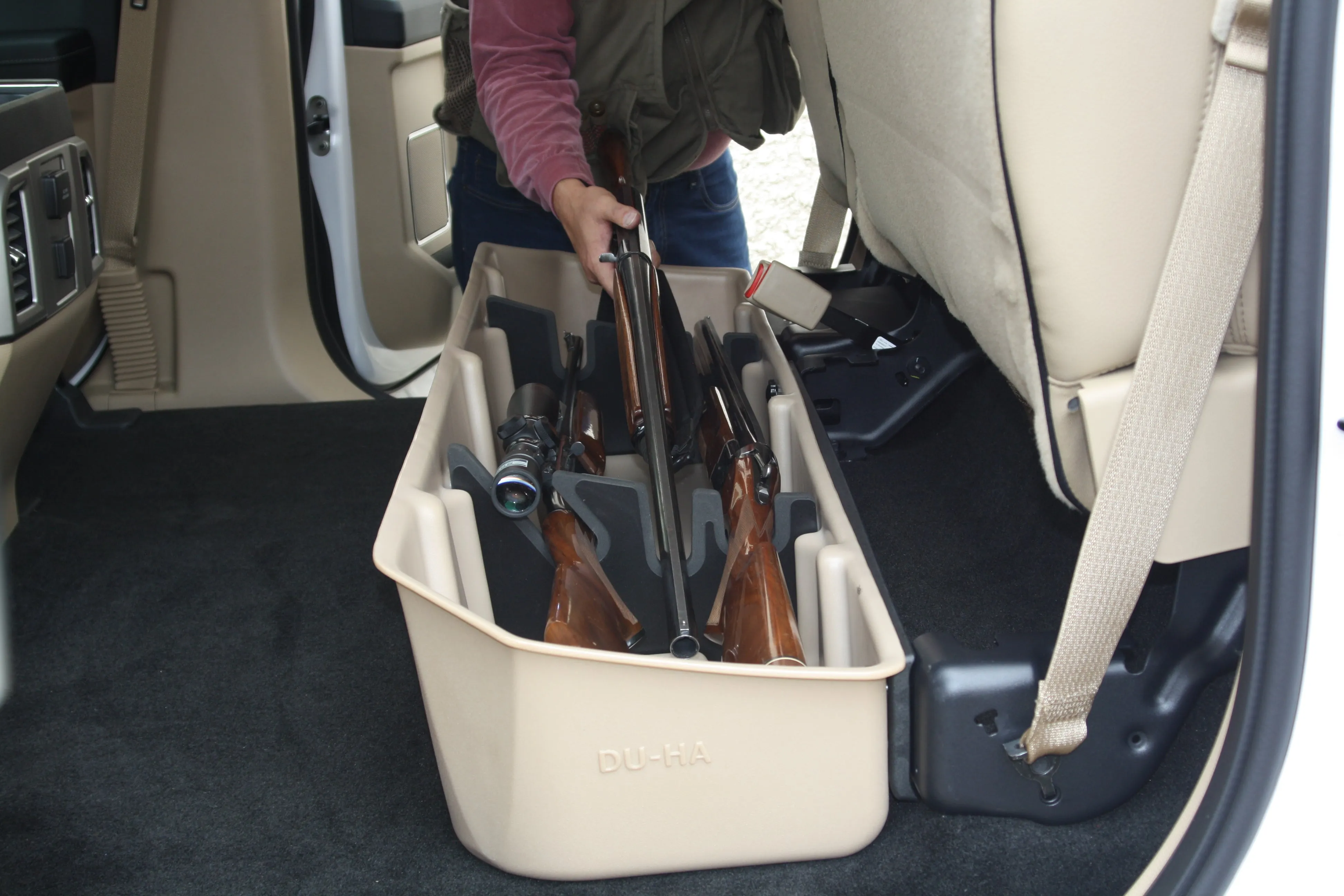 DU-HA 20112 DU-HA® Interior Storage/Gun Case; Incl. Gun Rack/Organizer; Tan;