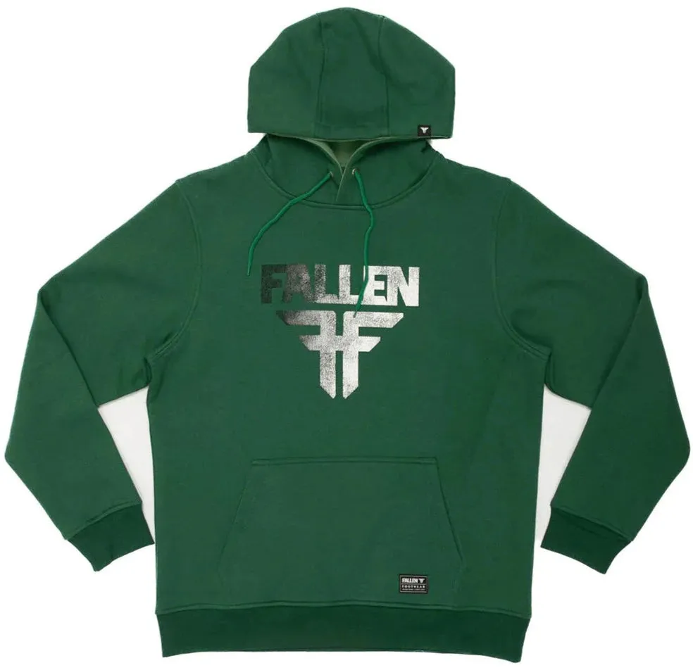 Fallen Insignia Hoodie, Emerald Green