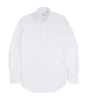 Finamore Milano Eduardo 170 Giza Cotton Formal Shirt: White