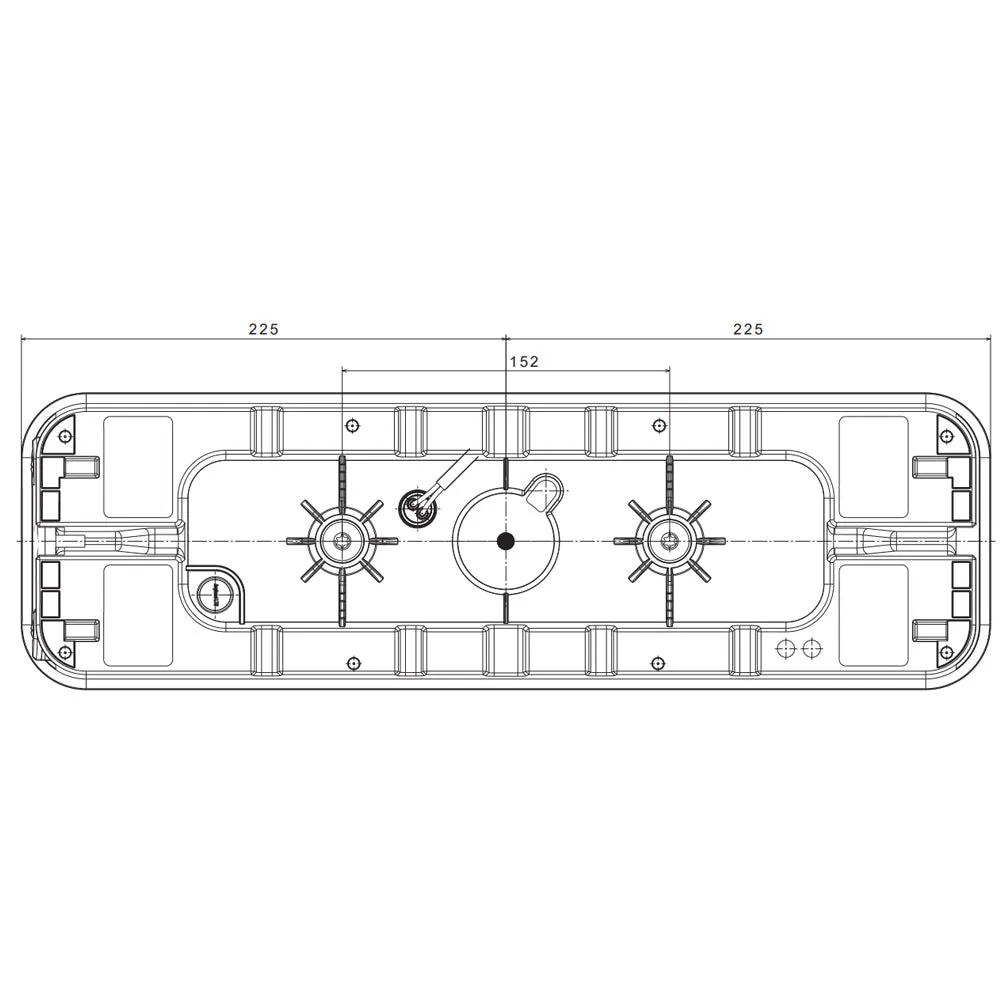 Fristom 24V Large LED Trailer Lamp / 6 x Function