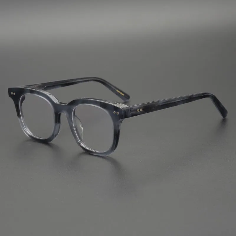 Gatenac Unisex Full Rim Square Acetate Frame Eyeglasses  Gxyj163