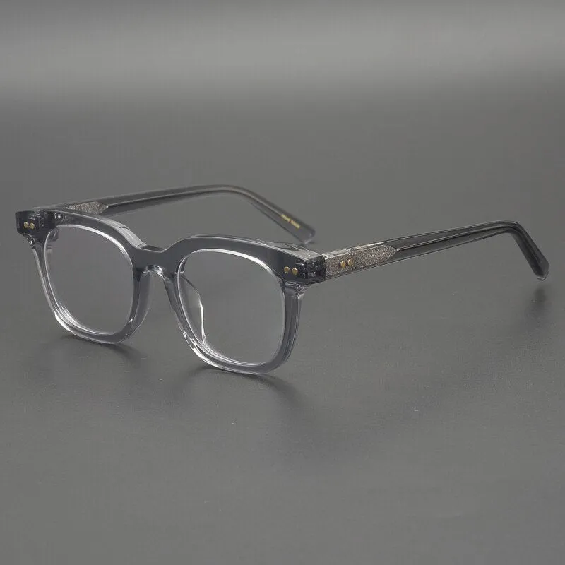 Gatenac Unisex Full Rim Square Acetate Frame Eyeglasses  Gxyj163