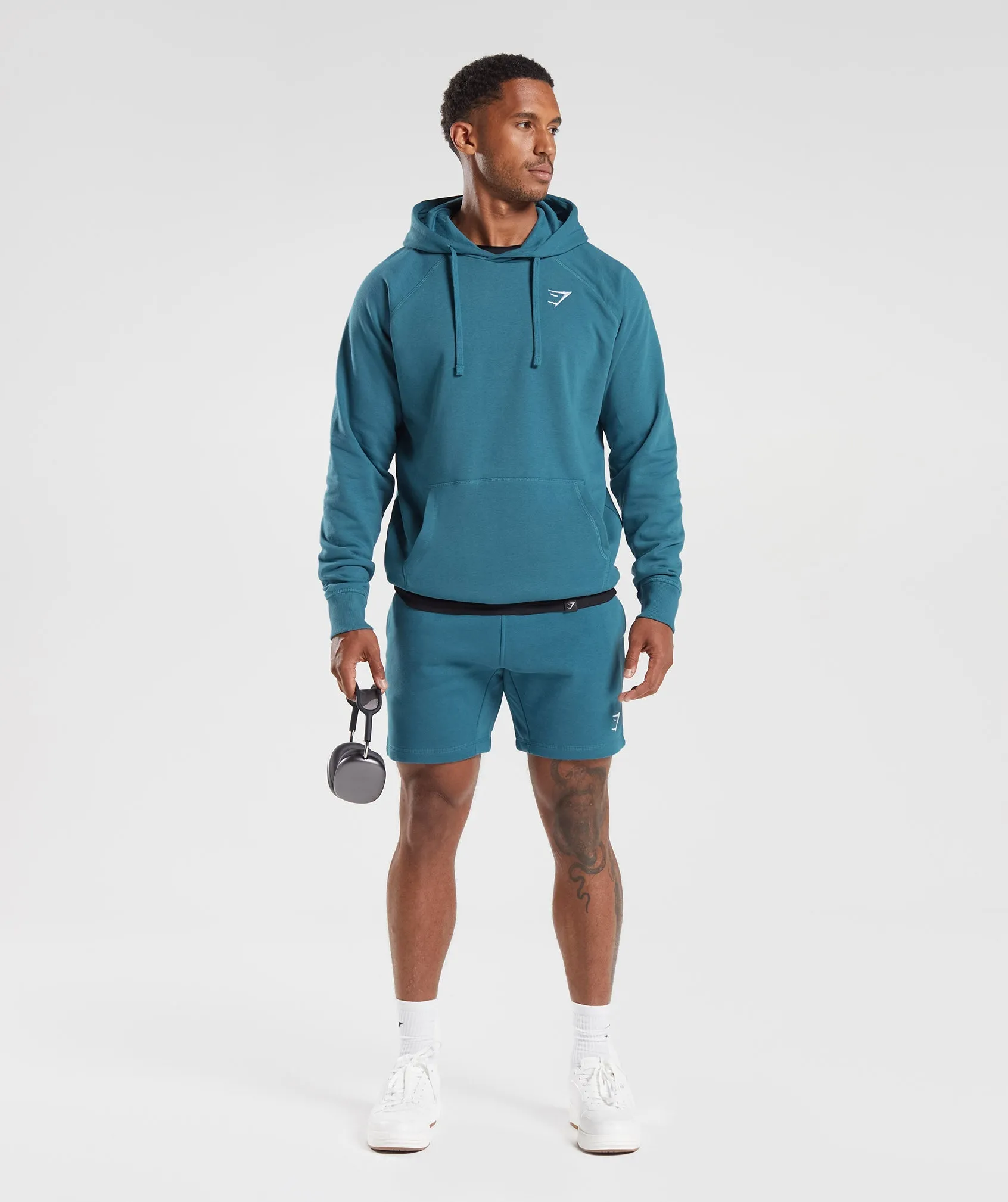 Gymshark Crest Hoodie - Terrace Blue