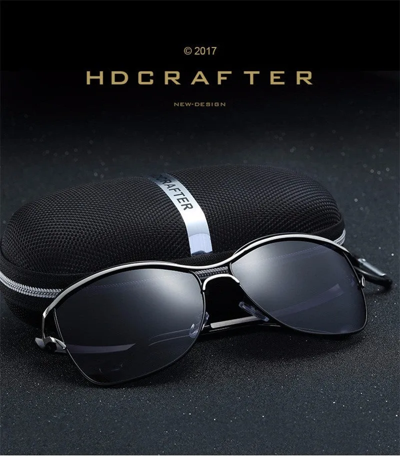 Hdcrafter Brand Women's Square Polarized Cat Eye Sunglasses Driving E020