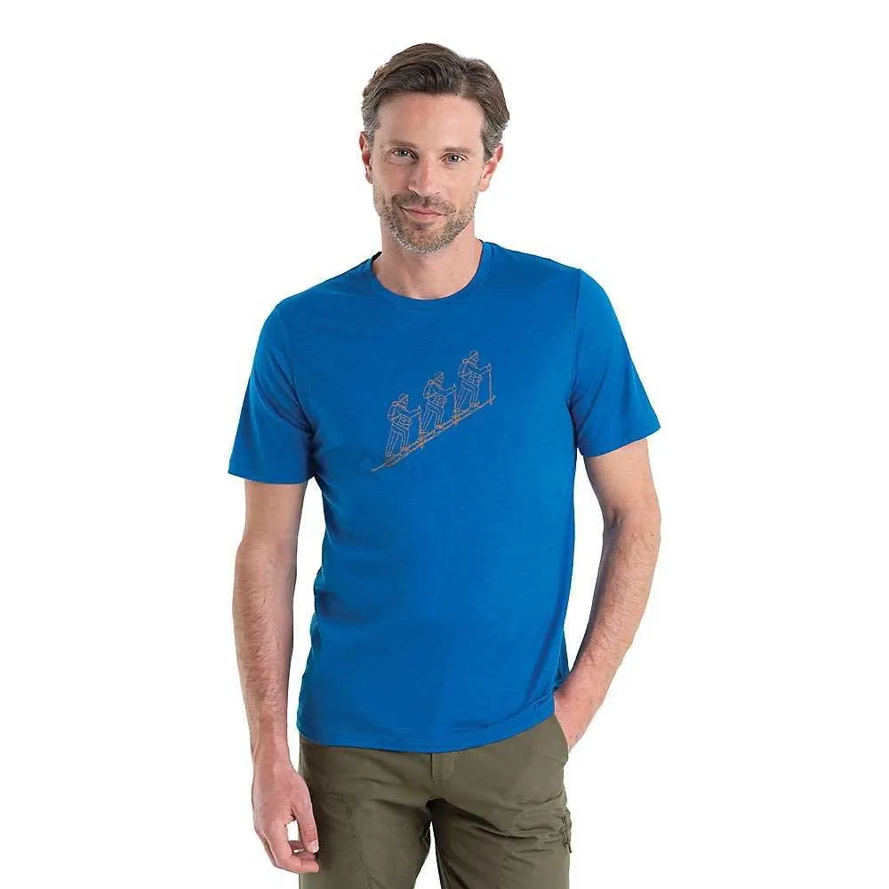 Icebreaker Mens Merino 150 Tech Lite II Natural Ski Tour SS Tee