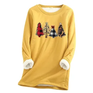 Jana - Ladies Christmas sweater with Christmas tree design