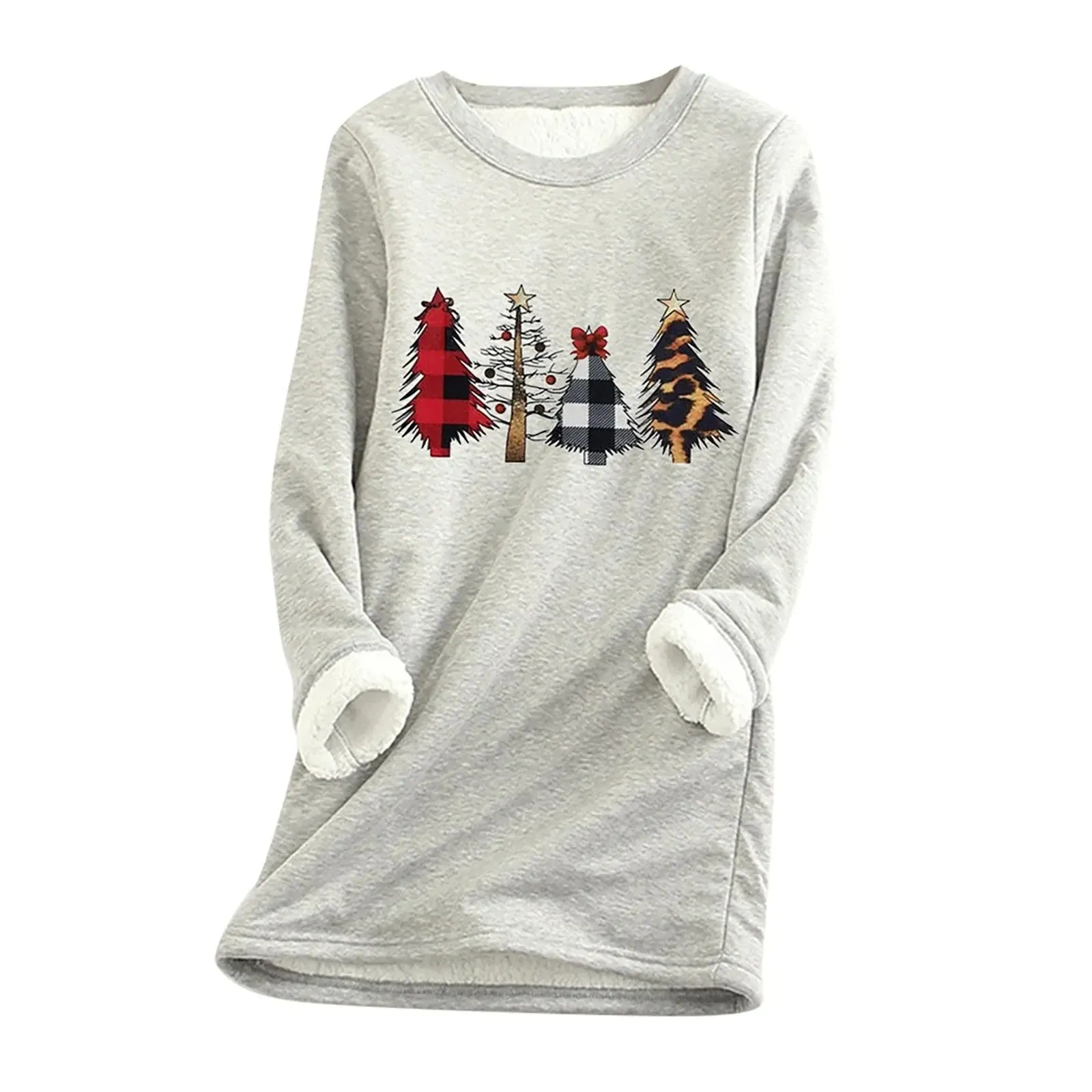 Jana - Ladies Christmas sweater with Christmas tree design