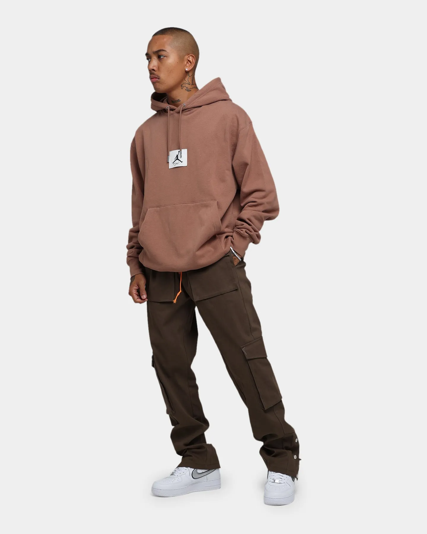 Jordan Essentials Statement Fleece Hoodie Archaeo Brown