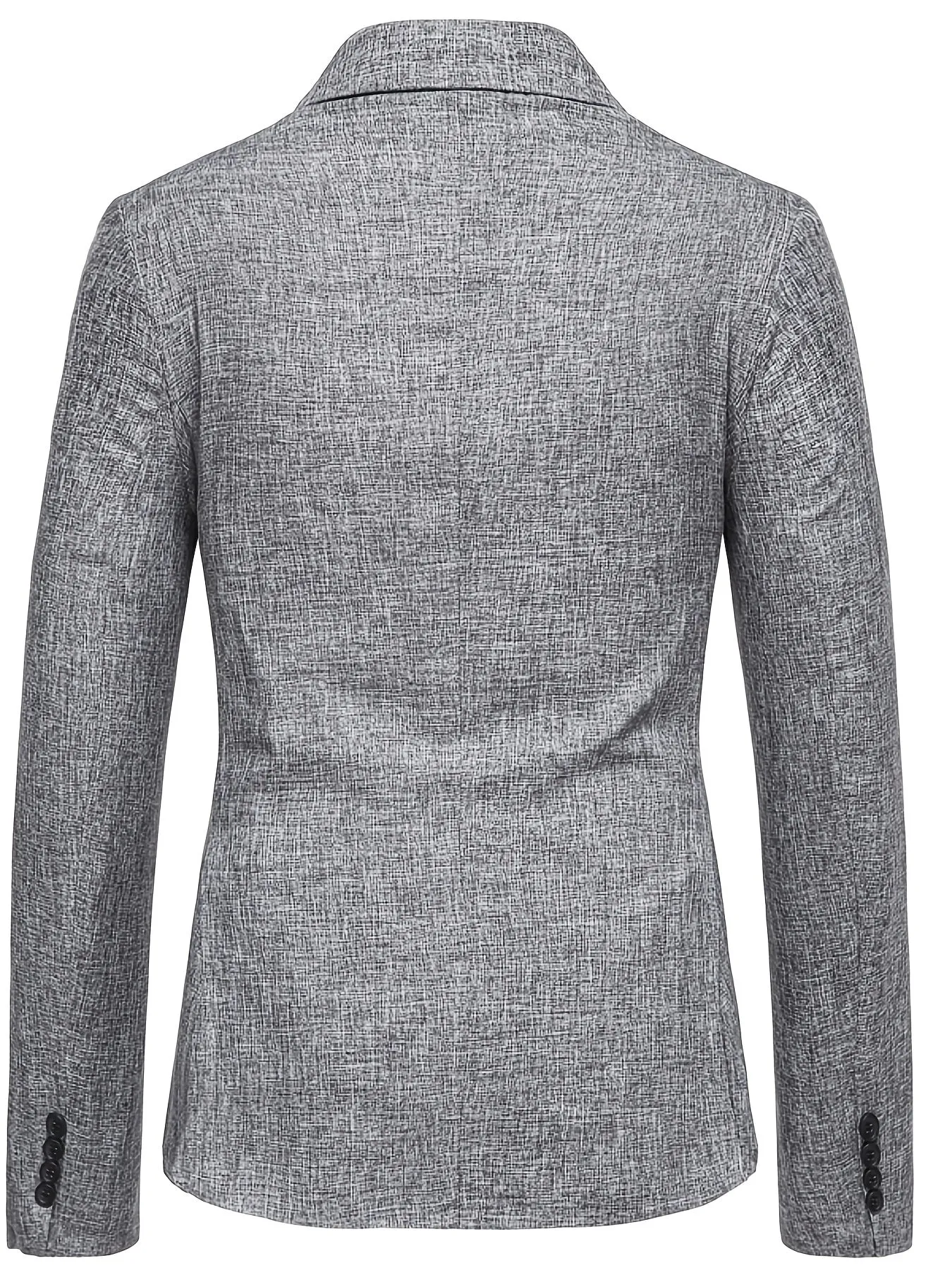 Men's Casual Grey Blazer Suit With One Button Best Sellers