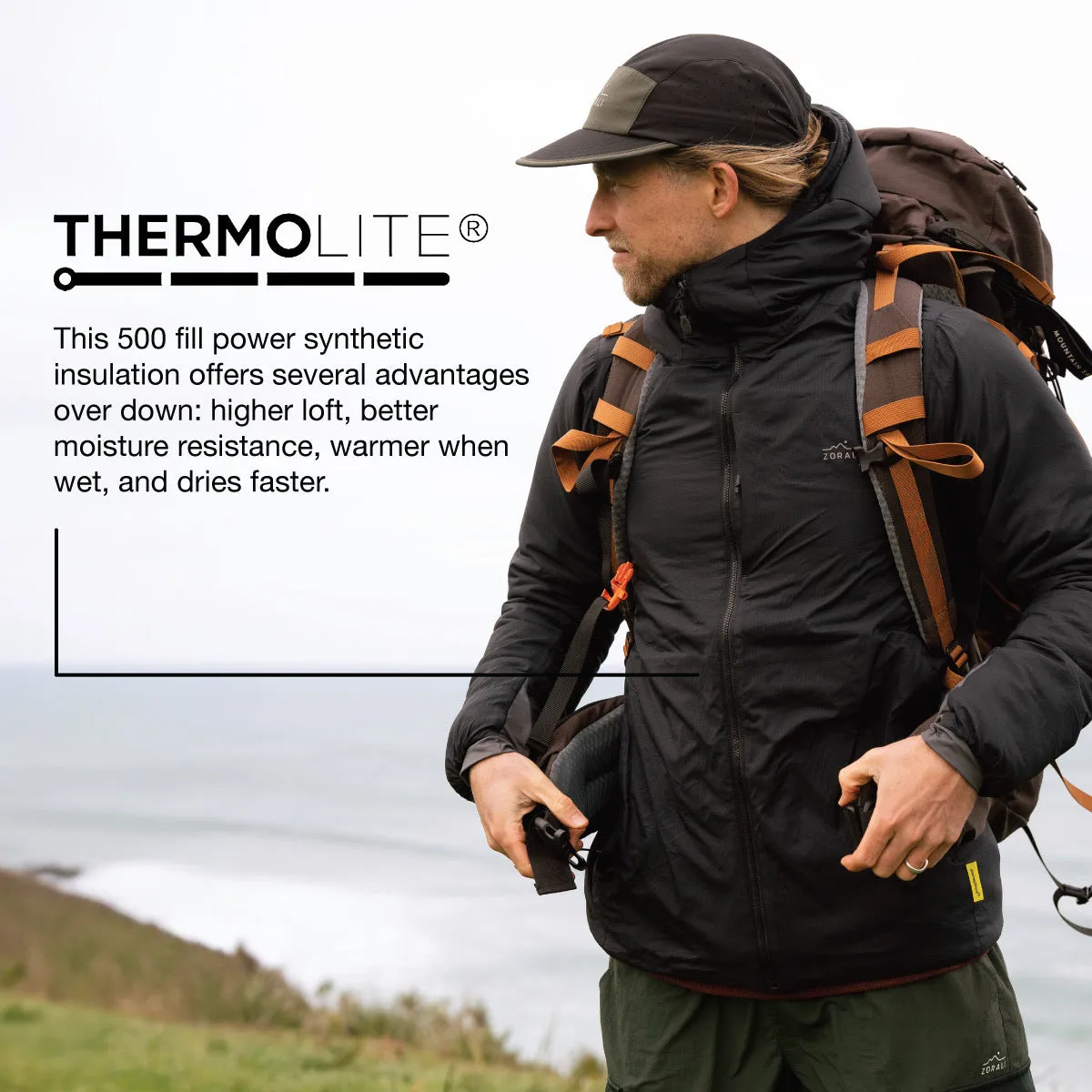 Mens Hotham Thermolite® Jacket Black