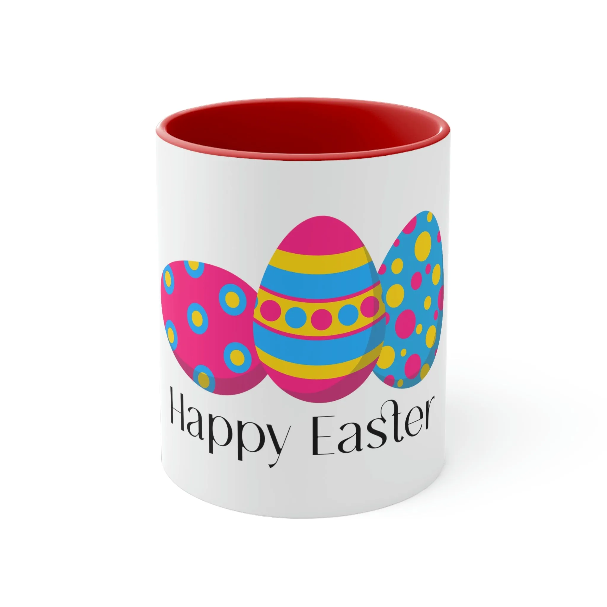 Pansexual Flag Accent Coffee Mug Easter Festival - Happy Easter