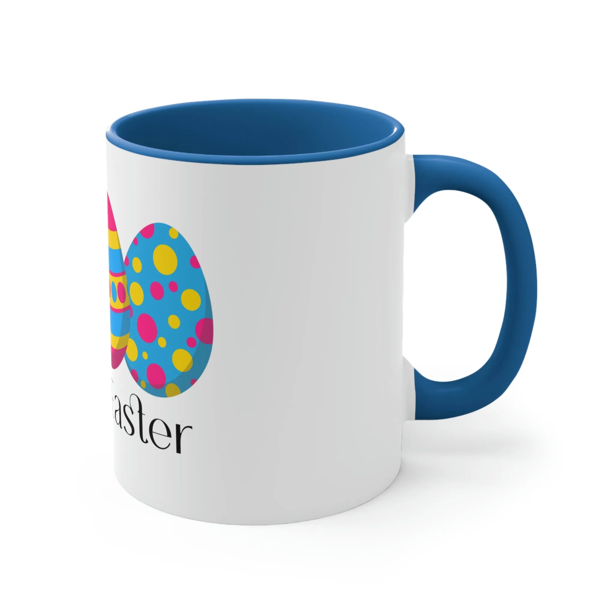 Pansexual Flag Accent Coffee Mug Easter Festival - Happy Easter