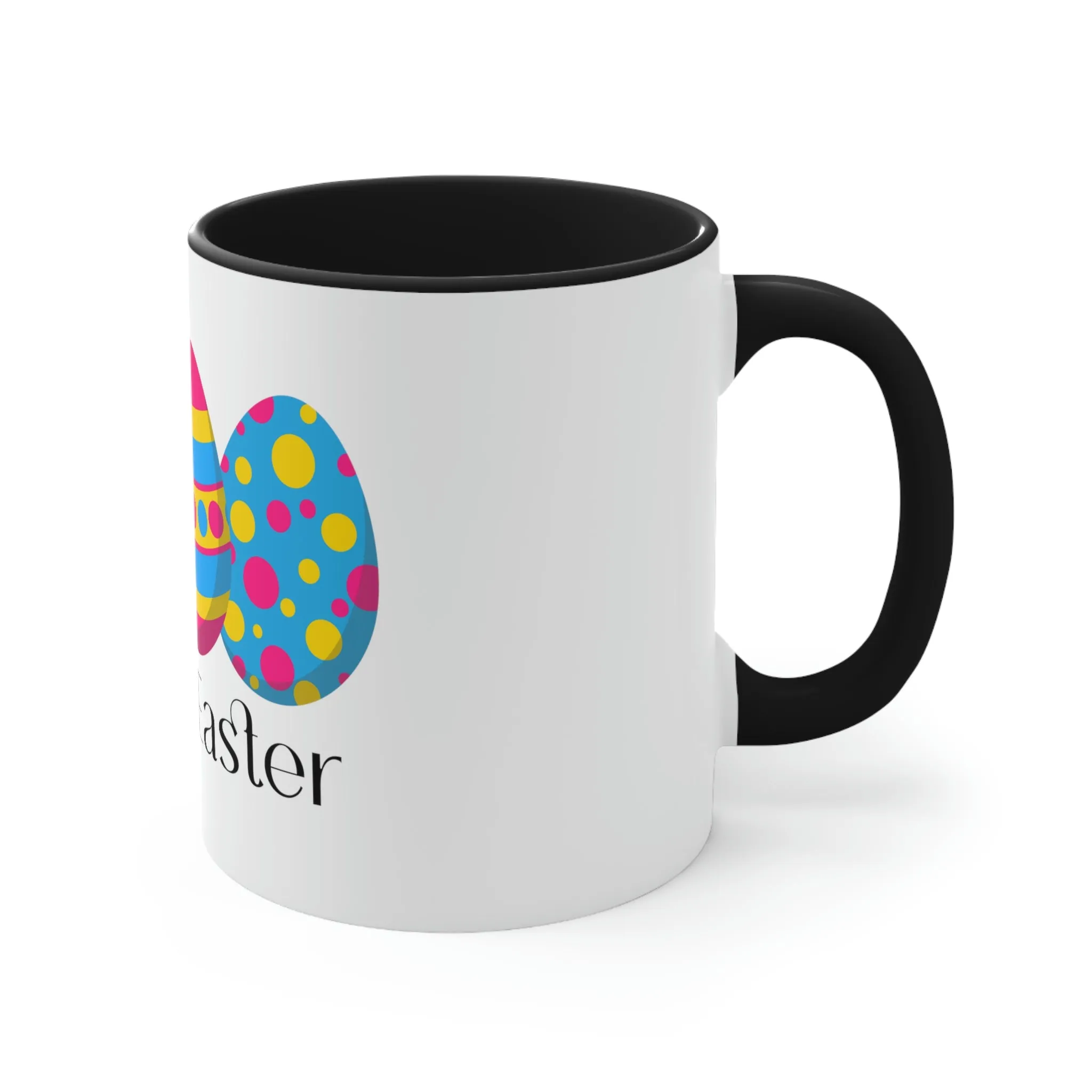 Pansexual Flag Accent Coffee Mug Easter Festival - Happy Easter