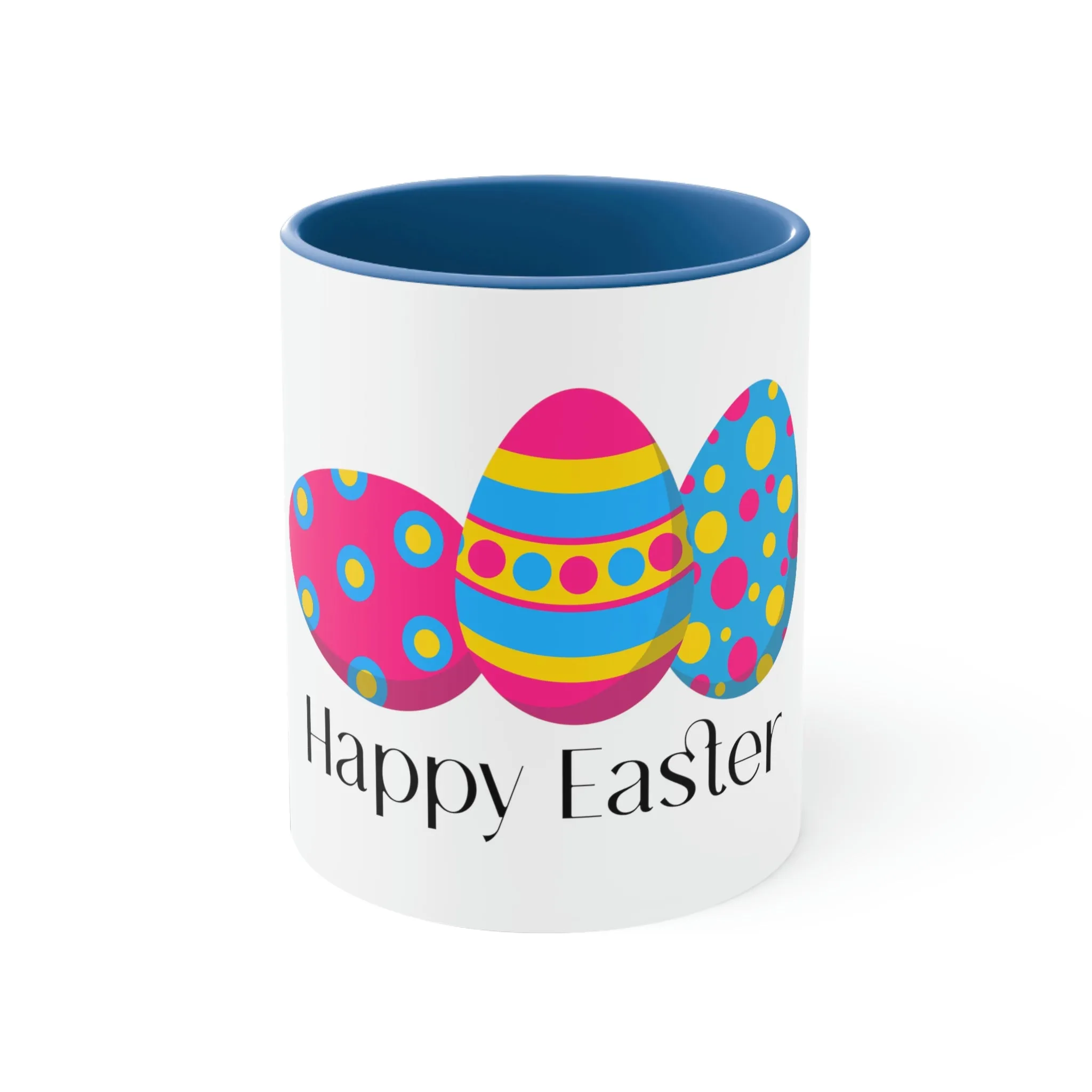 Pansexual Flag Accent Coffee Mug Easter Festival - Happy Easter