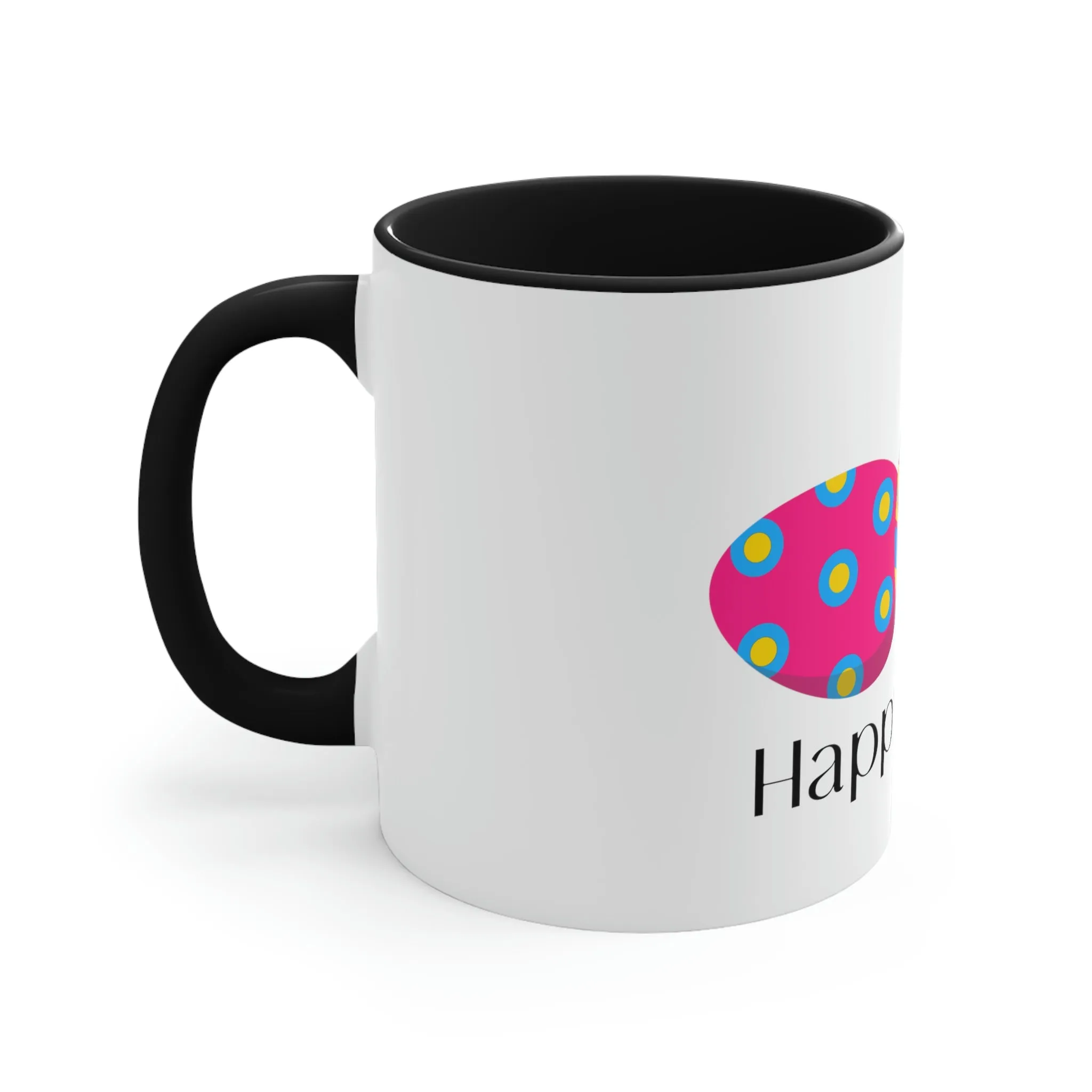 Pansexual Flag Accent Coffee Mug Easter Festival - Happy Easter