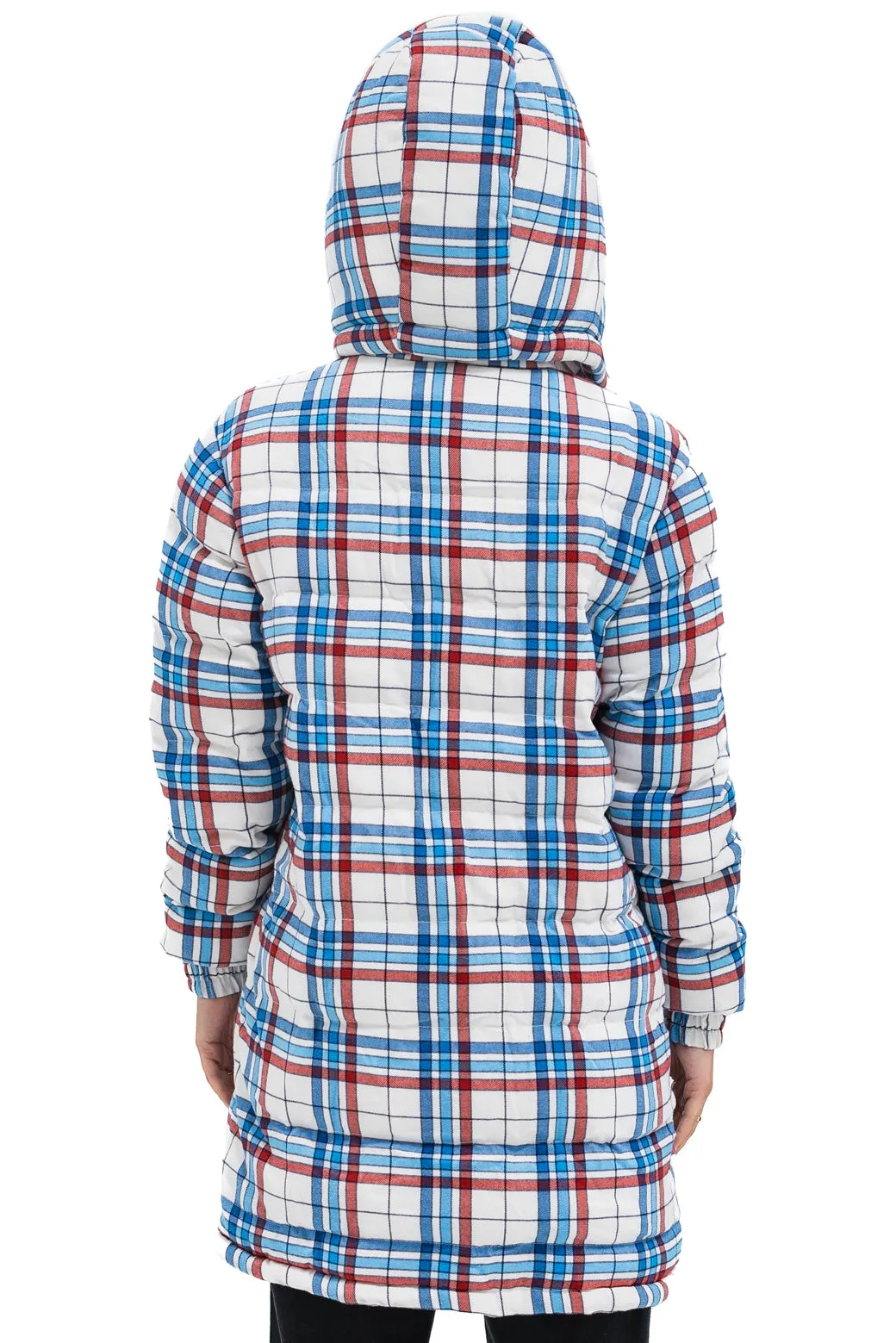 PLAID UNISEX LONG TREKKER JACKET - MONTAUK PLAID