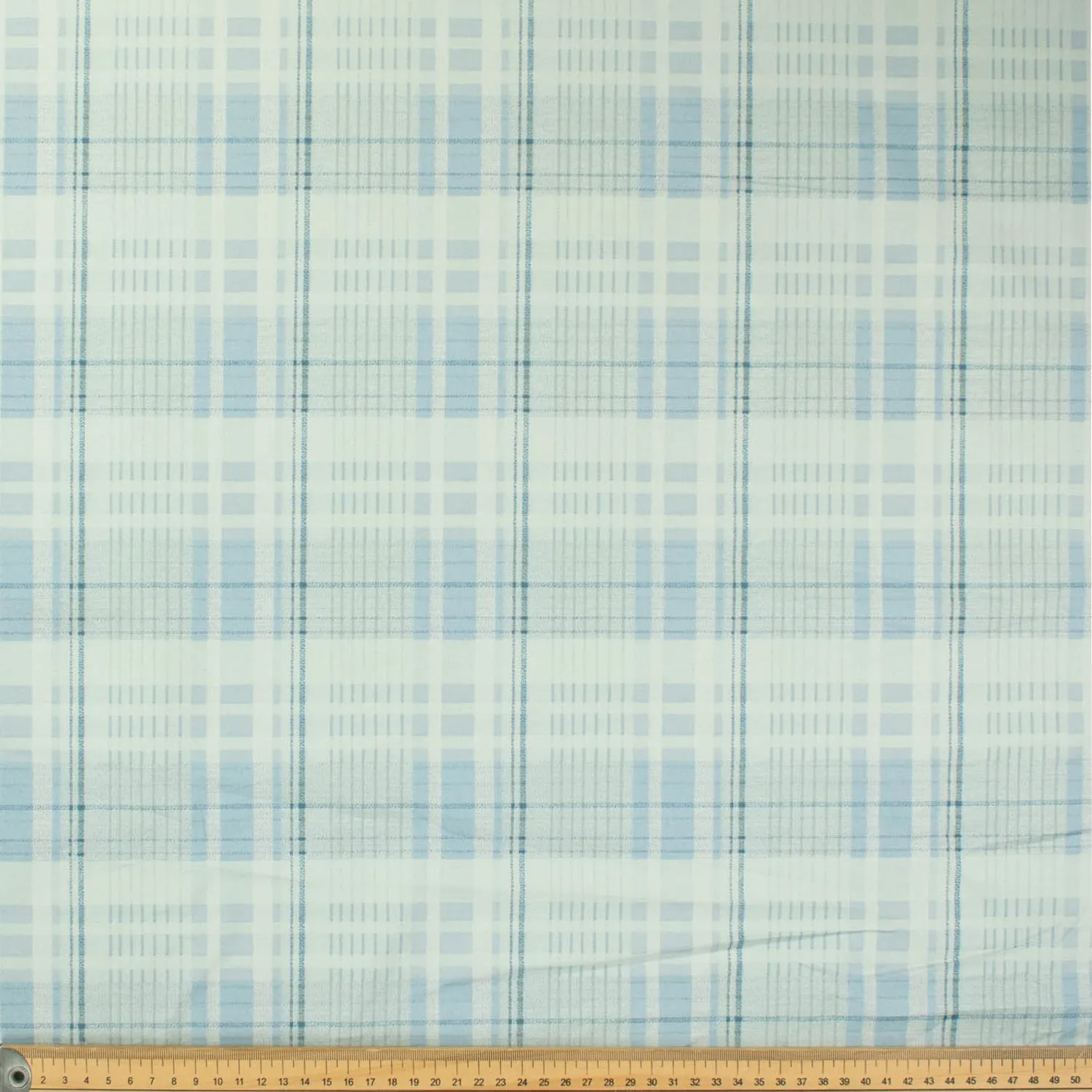 Printed Lining Design-15 Ice Blue Checks