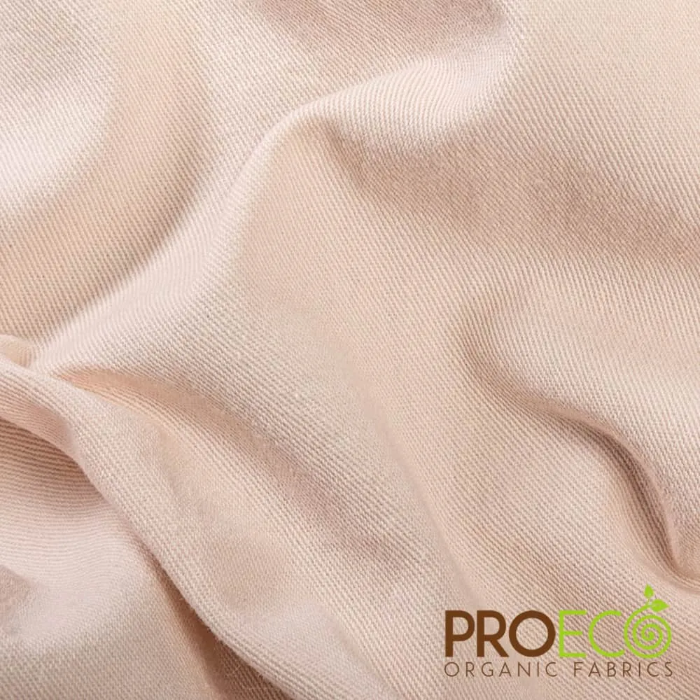 ProECO® Organic Cotton Twill Silver Fabric (W-560)