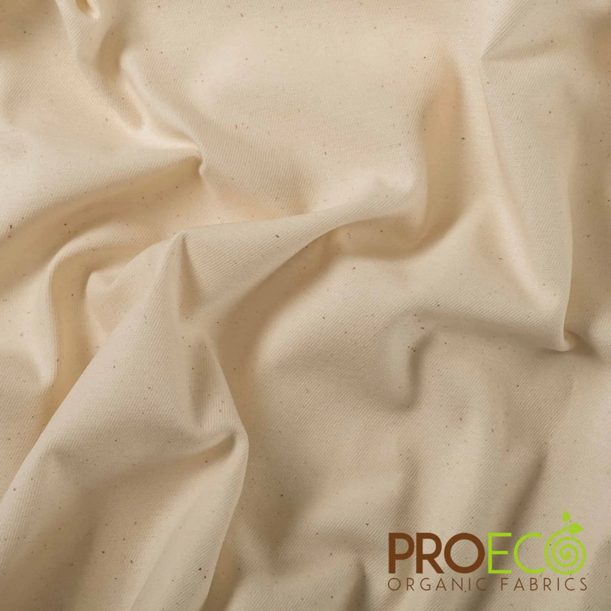 ProECO® Organic Cotton Twill Silver Fabric (W-560)