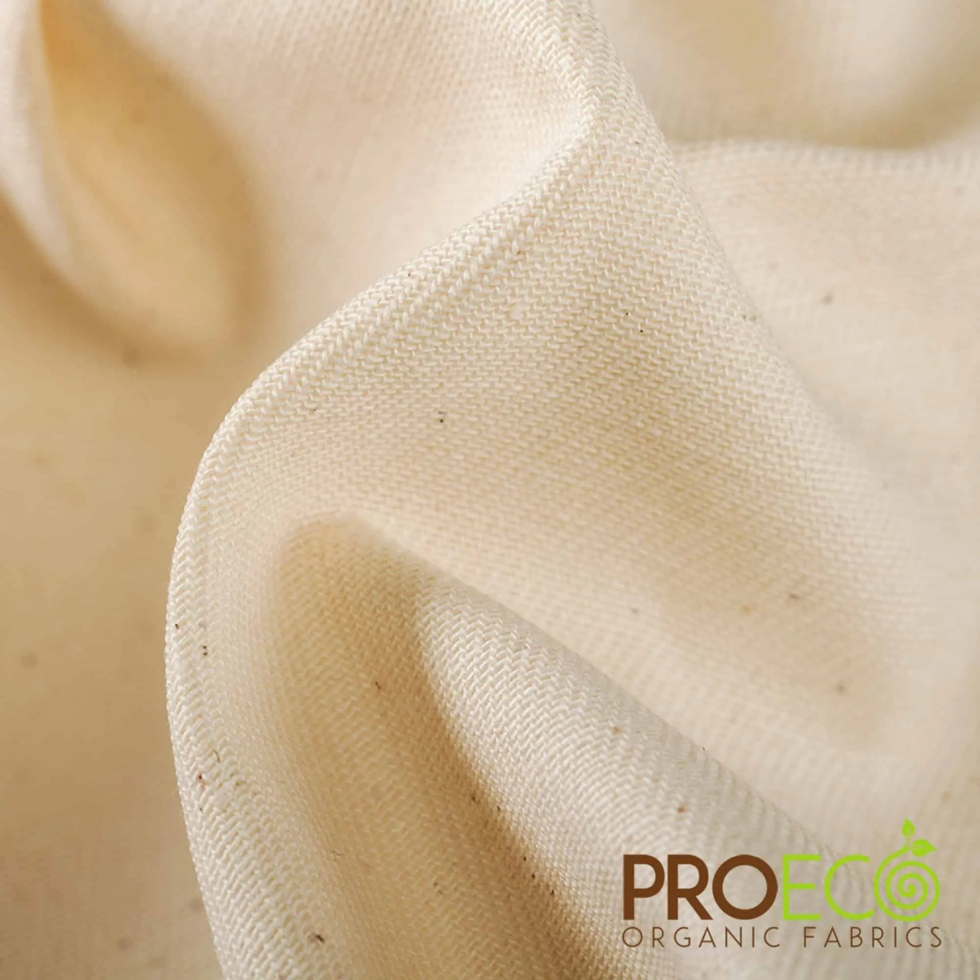 ProECO® Organic Cotton Twill Silver Fabric (W-560)