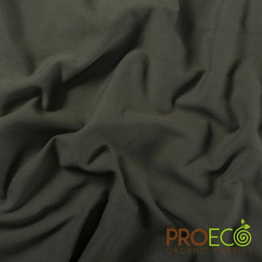 ProECO® Organic Cotton Twill Silver Fabric (W-560)