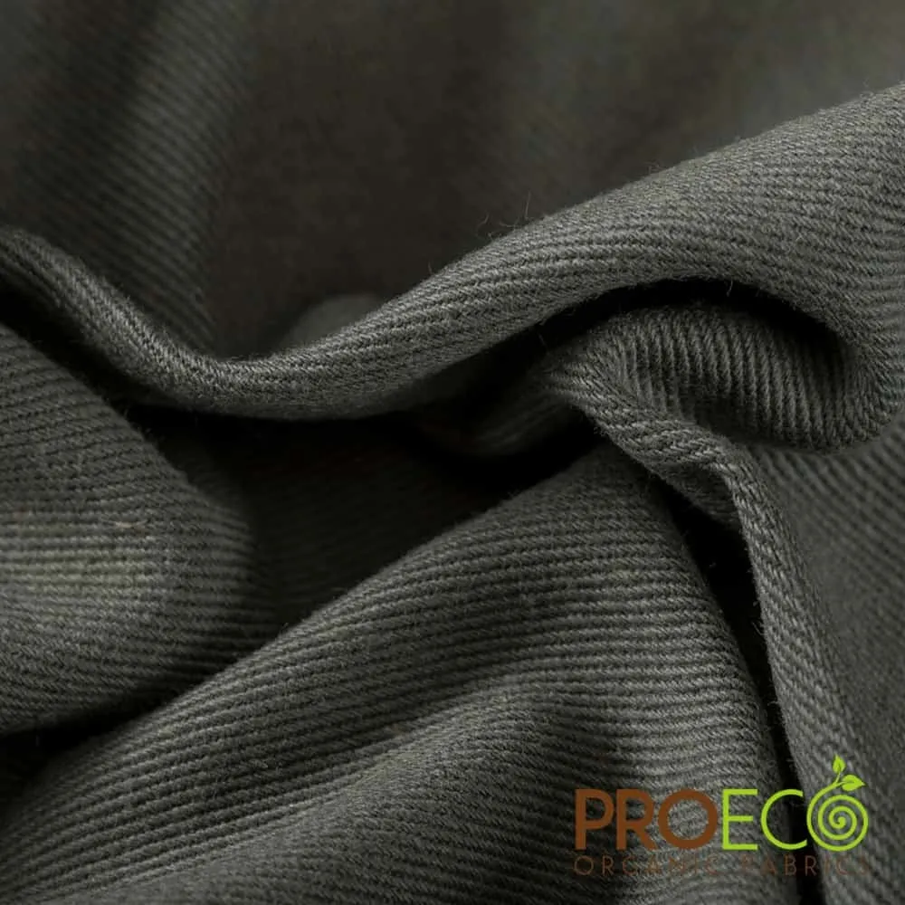 ProECO® Organic Cotton Twill Silver Fabric (W-560)