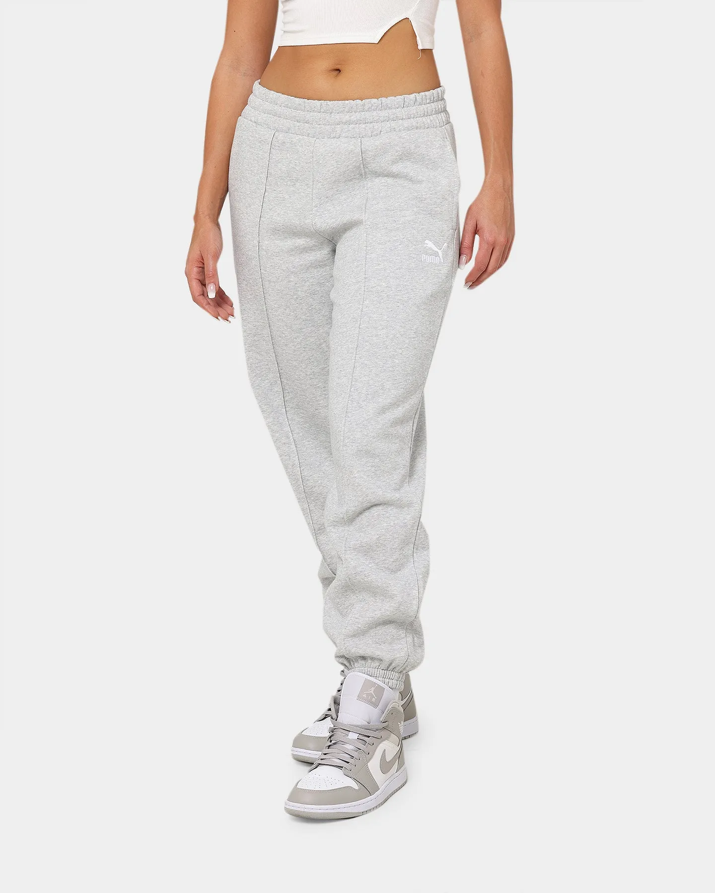 Puma Women's Classic Fleece Sweatpants Grey Heather