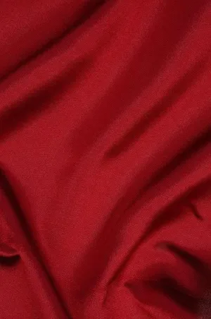 Red Silk Zibeline Fabric