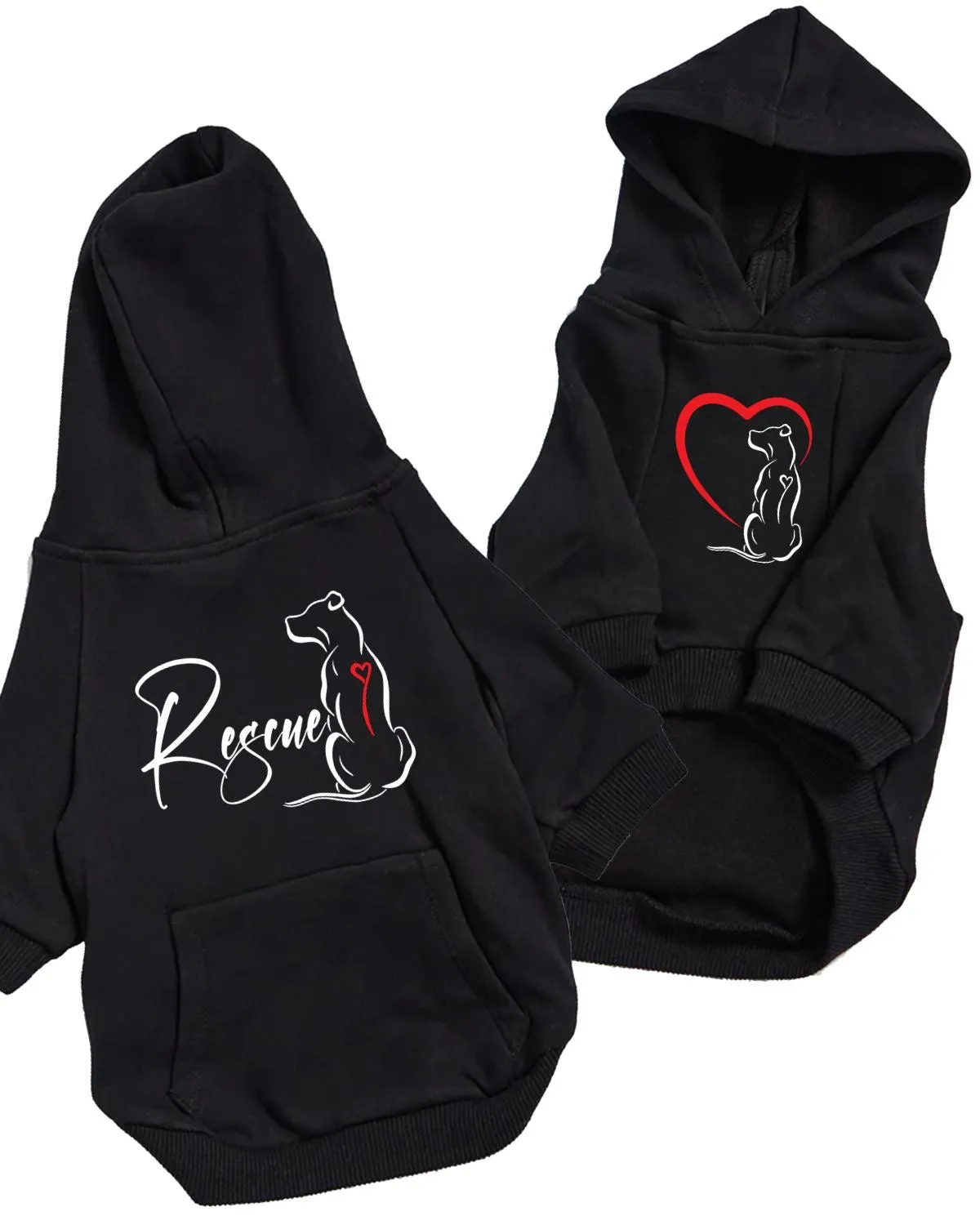 Rescue Dog Hoodie - Barktivist Boutique Design