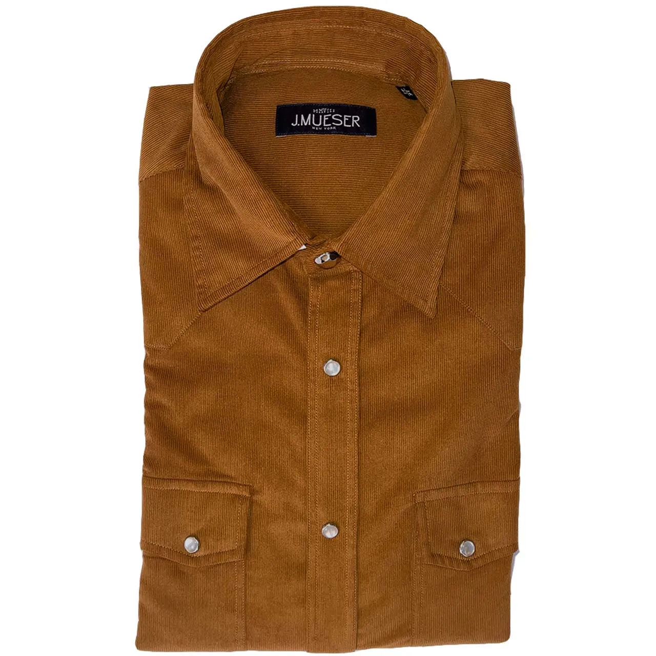 Rust Pincord Western Shirt