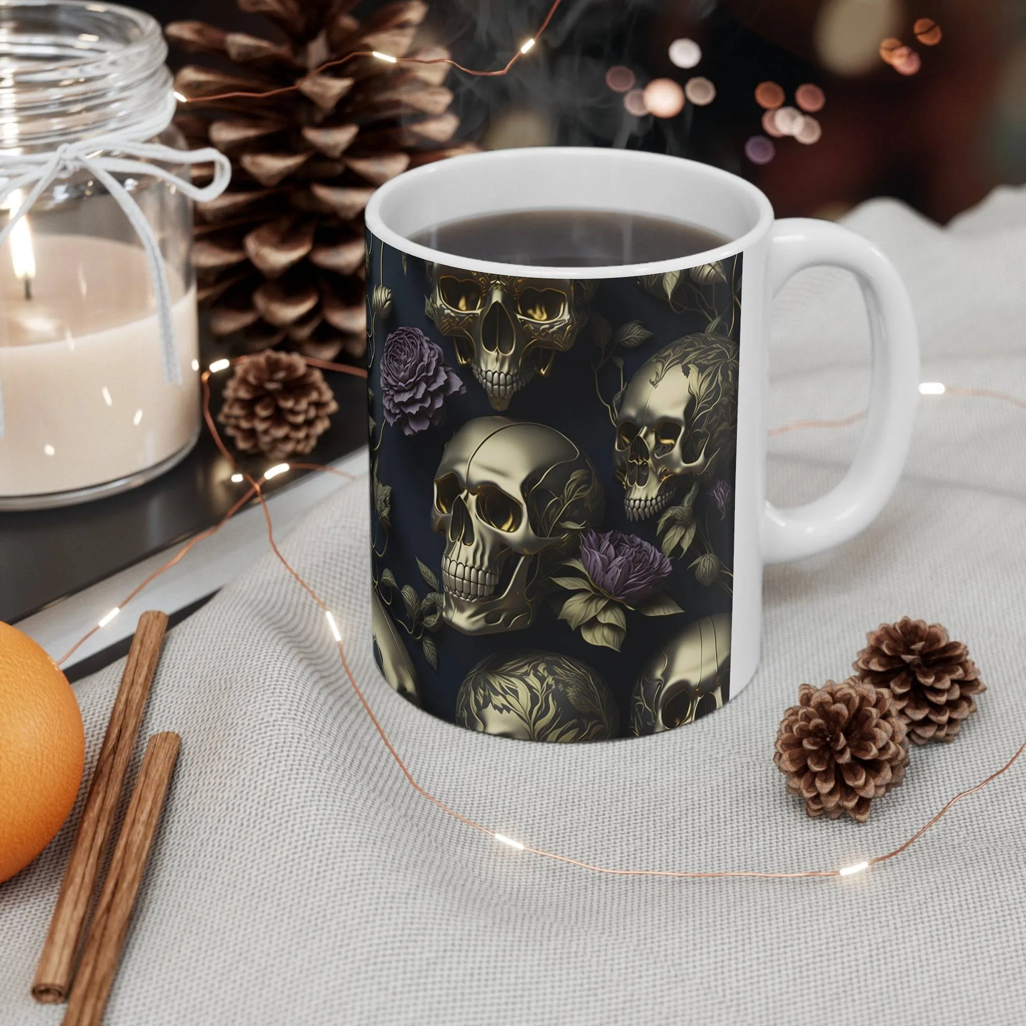 Skulls and Roses Mug 11oz