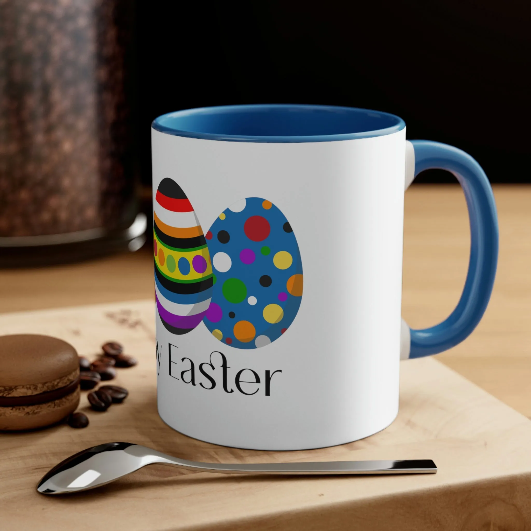 Straight Ally Flag Accent Coffee Mug Easter Festival - Happy Easter