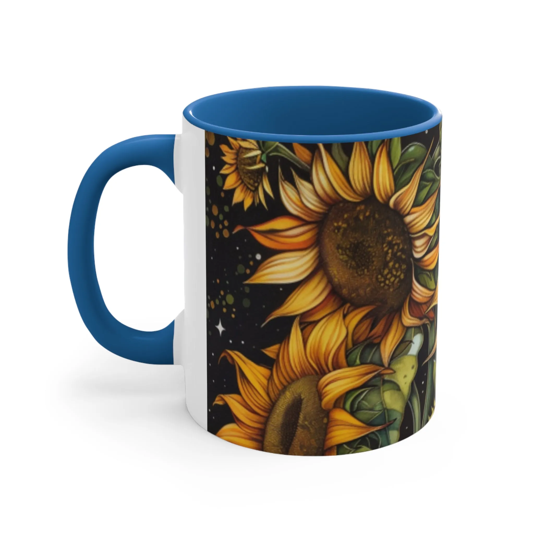 Sunflower Accent Coffee Mug, 11oz