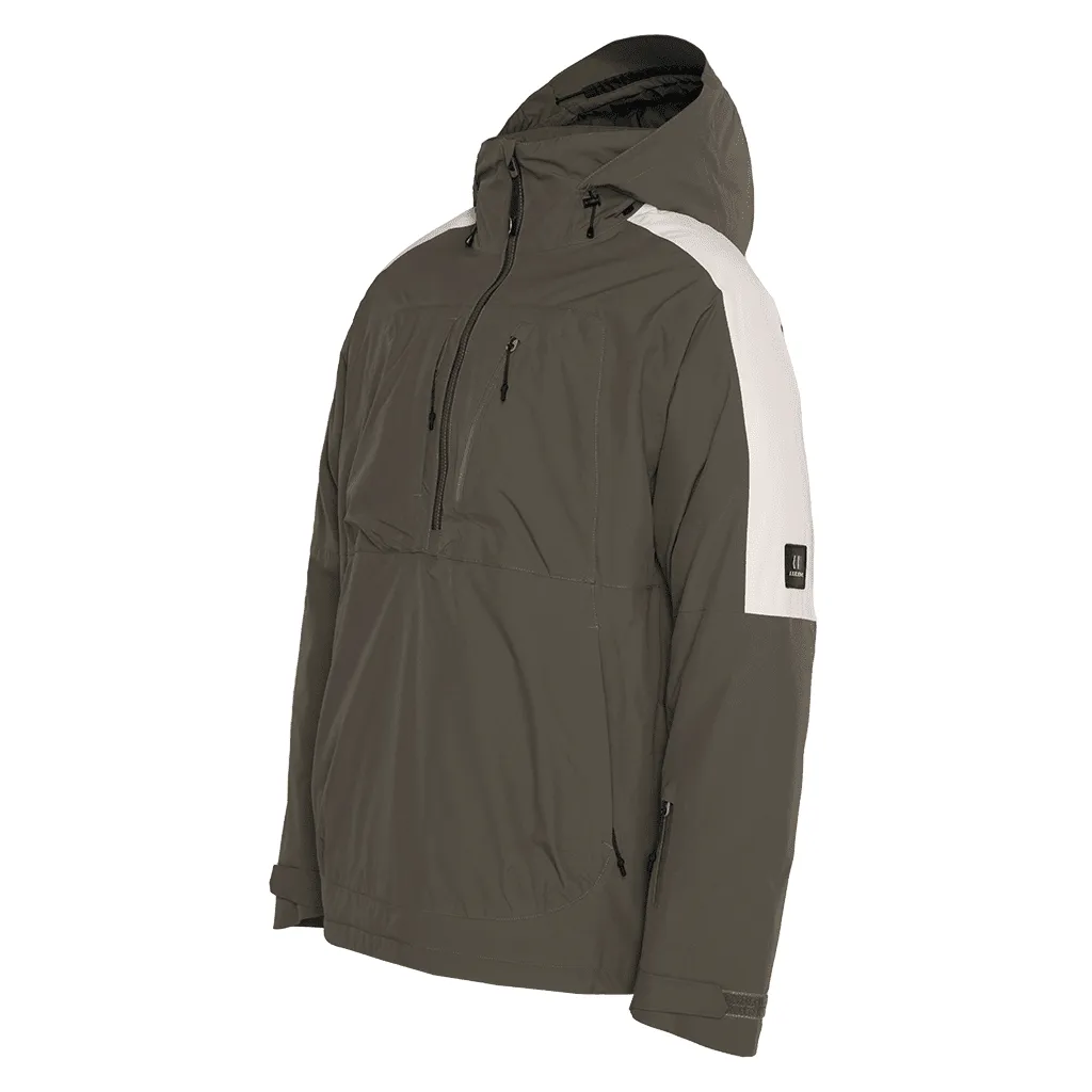 Wetherill 2L insulated anorak jacket - Olive / Natural