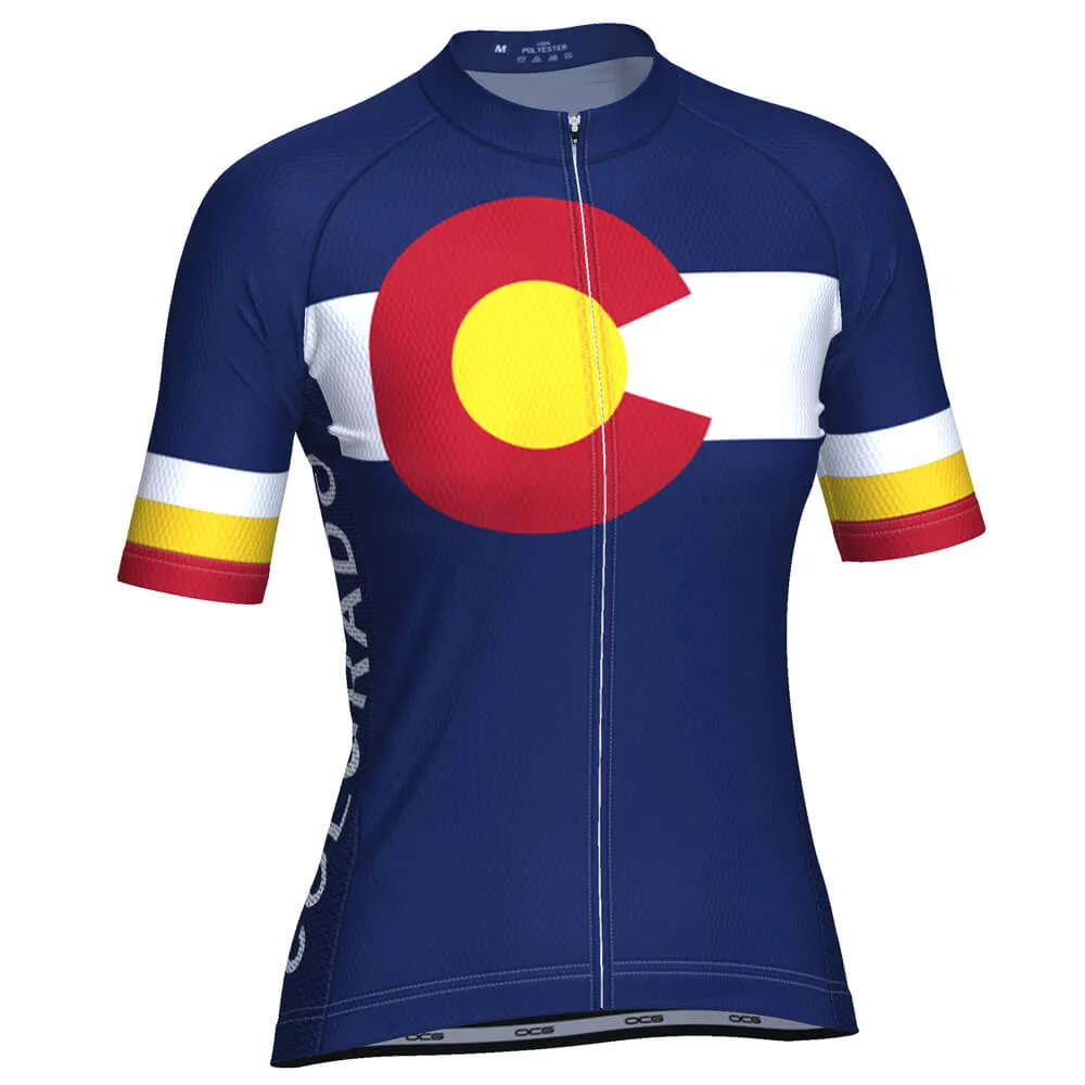 Women's Colorado US State Icon Short Sleeve Cycling Jersey