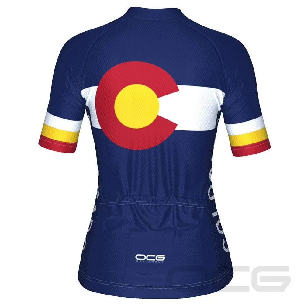 Women's Colorado US State Icon Short Sleeve Cycling Jersey