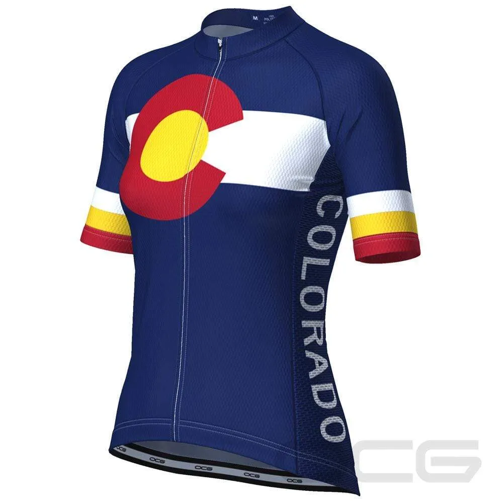 Women's Colorado US State Icon Short Sleeve Cycling Jersey