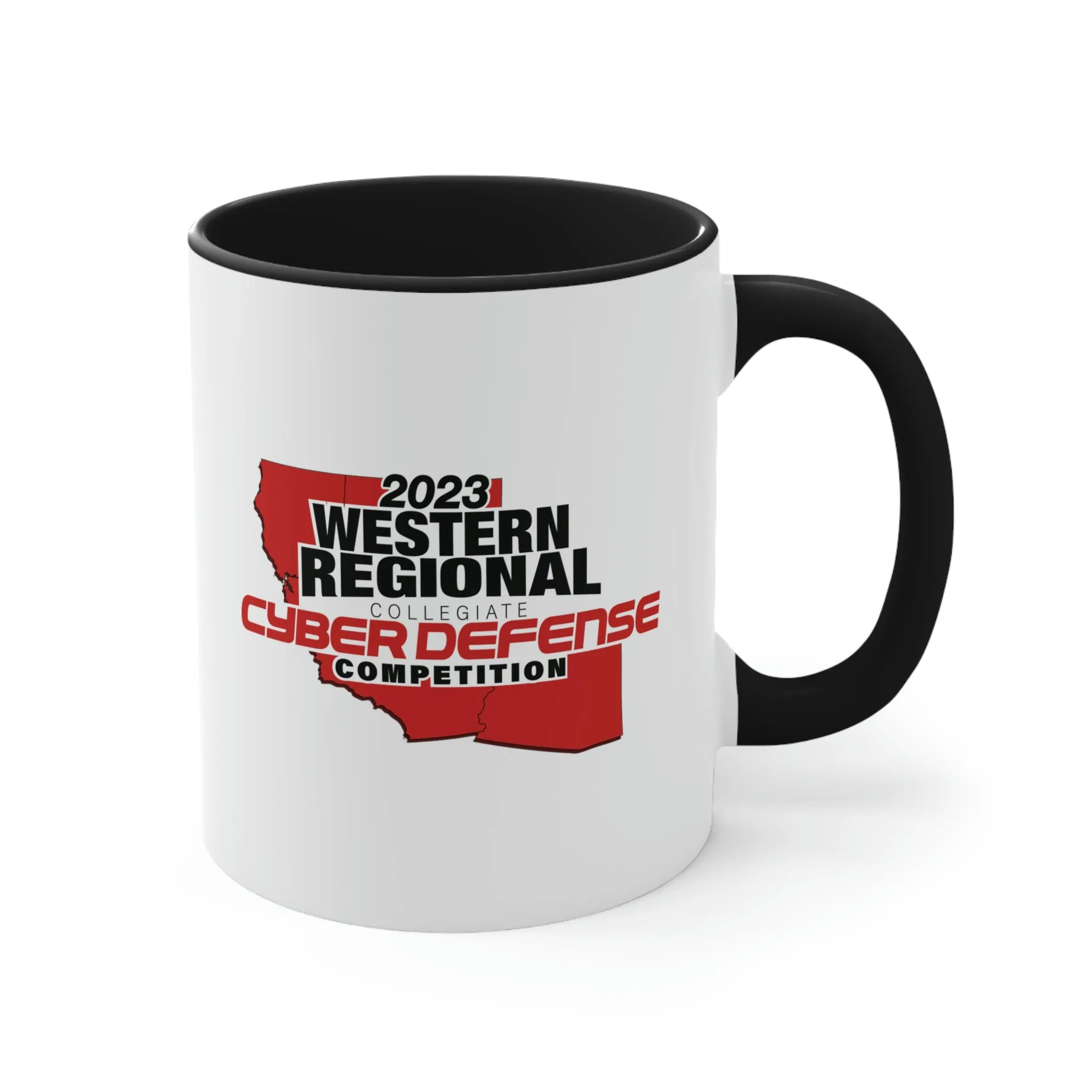 WRCCDC 2023 Competition Logo Accent Coffee Mug, 11oz